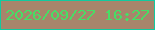 文字の大きさ：3、枠の色：11ca9f、背景の色：a7856b、文字の色：47de65 無料ブログパーツのブログ時計