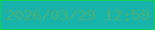 文字の大きさ：3、枠の色：11d154、背景の色：17b4ac、文字の色：49b075 無料ブログパーツのブログ時計