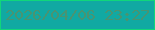 文字の大きさ：5、枠の色：11d67b、背景の色：11a9a2、文字の色：489472 無料ブログパーツのブログ時計
