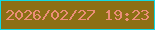 文字の大きさ：5、枠の色：11d9e2、背景の色：8c6f14、文字の色：eb8e77 無料ブログパーツのブログ時計