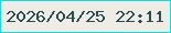 文字の大きさ：2、枠の色：11dce1、背景の色：eeece4、文字の色：294c53 無料ブログパーツのブログ時計