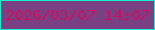 文字の大きさ：4、枠の色：11f3cc、背景の色：794183、文字の色：cf0f61 無料ブログパーツのブログ時計