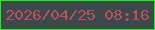 文字の大きさ：1、枠の色：11f80c、背景の色：3c484c、文字の色：bb505e 無料ブログパーツのブログ時計
