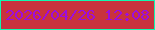文字の大きさ：3、枠の色：11f8b0、背景の色：c9323e、文字の色：9d0dde 無料ブログパーツのブログ時計
