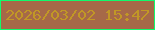 文字の大きさ：2、枠の色：11fa6c、背景の色：a66948、文字の色：c19726 無料ブログパーツのブログ時計