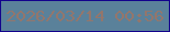 文字の大きさ：1、枠の色：12018c、背景の色：5a819a、文字の色：93766c 無料ブログパーツのブログ時計