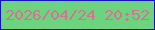 文字の大きさ：1、枠の色：1212c4、背景の色：6cd37e、文字の色：d57492 無料ブログパーツのブログ時計