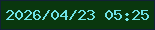 文字の大きさ：2、枠の色：122136、背景の色：09370e、文字の色：6fe3e7 無料ブログパーツのブログ時計