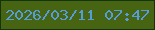 文字の大きさ：3、枠の色：12350b、背景の色：476412、文字の色：559dd7 無料ブログパーツのブログ時計
