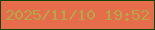 文字の大きさ：1、枠の色：124505、背景の色：e66c4c、文字の色：b1a848 無料ブログパーツのブログ時計