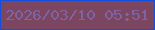 文字の大きさ：5、枠の色：124fde、背景の色：7c4560、文字の色：7f63a2 無料ブログパーツのブログ時計