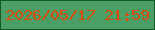 文字の大きさ：5、枠の色：125a24、背景の色：4a9e66、文字の色：d84b09 無料ブログパーツのブログ時計