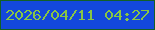 文字の大きさ：2、枠の色：126026、背景の色：1348dc、文字の色：88c644 無料ブログパーツのブログ時計