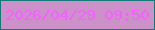 文字の大きさ：4、枠の色：127978、背景の色：cc91c8、文字の色：f360ff 無料ブログパーツのブログ時計