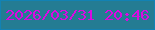 文字の大きさ：5、枠の色：1282b4、背景の色：247c93、文字の色：da09e2 無料ブログパーツのブログ時計
