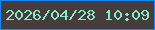 文字の大きさ：1、枠の色：1289fc、背景の色：443c3d、文字の色：8de8c7 無料ブログパーツのブログ時計