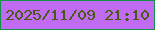 文字の大きさ：2、枠の色：12914a、背景の色：c06bf2、文字の色：475c10 無料ブログパーツのブログ時計