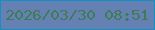 文字の大きさ：2、枠の色：1291c2、背景の色：6581b4、文字の色：3e7c56 無料ブログパーツのブログ時計
