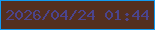 文字の大きさ：1、枠の色：129bf1、背景の色：532f20、文字の色：4b448c 無料ブログパーツのブログ時計