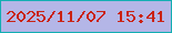 文字の大きさ：4、枠の色：12aeb2、背景の色：b4b6e7、文字の色：ca2213 無料ブログパーツのブログ時計