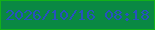 文字の大きさ：1、枠の色：12b119、背景の色：098843、文字の色：2751be 無料ブログパーツのブログ時計