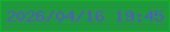 文字の大きさ：4、枠の色：12b428、背景の色：20983e、文字の色：5557c5 無料ブログパーツのブログ時計