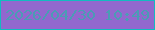 文字の大きさ：1、枠の色：12bbc0、背景の色：9268ce、文字の色：4b9cb5 無料ブログパーツのブログ時計