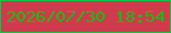 文字の大きさ：1、枠の色：12c542、背景の色：cf3b4c、文字の色：15be11 無料ブログパーツのブログ時計