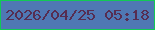 文字の大きさ：1、枠の色：12c956、背景の色：4f78b4、文字の色：562d51 無料ブログパーツのブログ時計