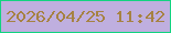 文字の大きさ：3、枠の色：12d380、背景の色：bfafdf、文字の色：a68242 無料ブログパーツのブログ時計