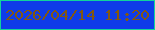 文字の大きさ：3、枠の色：12d59b、背景の色：0f3ce9、文字の色：835710 無料ブログパーツのブログ時計