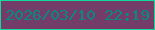 文字の大きさ：1、枠の色：12da9a、背景の色：743c68、文字の色：078b80 無料ブログパーツのブログ時計