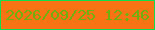 文字の大きさ：5、枠の色：12db4e、背景の色：f87314、文字の色：70b00c 無料ブログパーツのブログ時計