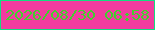 文字の大きさ：3、枠の色：12de80、背景の色：f23c9f、文字の色：43d02e 無料ブログパーツのブログ時計