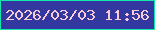 文字の大きさ：1、枠の色：12e8a9、背景の色：3338a1、文字の色：f9cbd7 無料ブログパーツのブログ時計