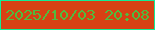 文字の大きさ：2、枠の色：12ec95、背景の色：d74114、文字の色：51bb3e 無料ブログパーツのブログ時計