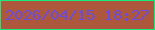 文字の大きさ：5、枠の色：12ed7c、背景の色：ad583c、文字の色：6b4cdd 無料ブログパーツのブログ時計