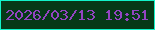文字の大きさ：2、枠の色：12f3c9、背景の色：063917、文字の色：9344c1 無料ブログパーツのブログ時計