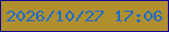 文字の大きさ：2、枠の色：130294、背景の色：b08f2f、文字の色：1c6bcc 無料ブログパーツのブログ時計