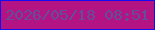 文字の大きさ：1、枠の色：130df4、背景の色：b41383、文字の色：624e99 無料ブログパーツのブログ時計