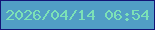 文字の大きさ：5、枠の色：131476、背景の色：519ec5、文字の色：7ce1b7 無料ブログパーツのブログ時計