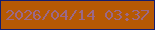 文字の大きさ：5、枠の色：131d70、背景の色：b65904、文字の色：9b6888 無料ブログパーツのブログ時計