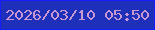 文字の大きさ：2、枠の色：131dfd、背景の色：1e2fb9、文字の色：c798d2 無料ブログパーツのブログ時計