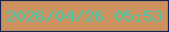 文字の大きさ：2、枠の色：132457、背景の色：cd915e、文字の色：3eccb1 無料ブログパーツのブログ時計