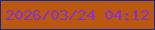 文字の大きさ：1、枠の色：132893、背景の色：ba580d、文字の色：8532d1 無料ブログパーツのブログ時計