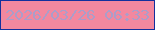 文字の大きさ：5、枠の色：13309d、背景の色：f3889f、文字の色：ac9dc9 無料ブログパーツのブログ時計