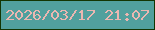 文字の大きさ：3、枠の色：133502、背景の色：51a09d、文字の色：ebb7b1 無料ブログパーツのブログ時計