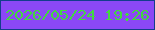 文字の大きさ：3、枠の色：133d8d、背景の色：8b48f6、文字の色：42d740 無料ブログパーツのブログ時計
