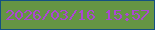 文字の大きさ：3、枠の色：135182、背景の色：659544、文字の色：ab46d3 無料ブログパーツのブログ時計