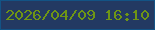 文字の大きさ：2、枠の色：135385、背景の色：233962、文字の色：6f9515 無料ブログパーツのブログ時計